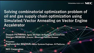 Technical Talk Solving Combinatorial Optimization Problem of Oil and Gas Supply Chain [upl. by Glenna]