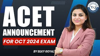 ACET October 2024 Announcement  Exam Date amp Preparation Details  The Academic Junction [upl. by Bradan]