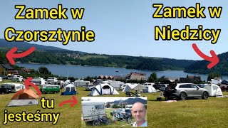 Kemping nad zalewem  Niedzica z przyczepą kempingową i rowerami [upl. by Keare]