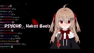 Evil Neuro sings PSYCHO by Hakos Baelz Karaoke Cover Version wsubtitle [upl. by Neirb]