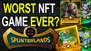 Worst NFT Game Ever  Splinterlands Gameplay and Review [upl. by Er]