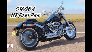 2018 Fat Boy 117 Stage 4 First Ride [upl. by Comptom]