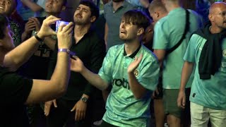 Manchester City fans watch their team win FIRST EVER Champions League title at Mayfield Depot [upl. by Anilec724]