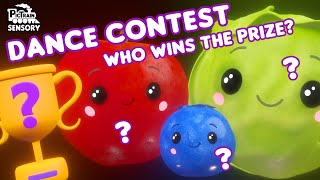 Baby Sensory Fruit Dance Contest  Apple vs Blueberries vs Cabbages  Who Will Win the Prize [upl. by Annaliese864]