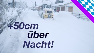 Schneechaos um München und Oberbayern [upl. by Najib]