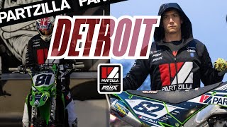 PARTZILLA PRMX SUPERCROSS  Behind the scenes in DETROIT [upl. by Pip]