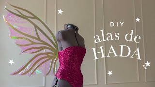 DIY tutorial alas de HADA 🧚🏼‍♀️✨FÁCIL [upl. by Ynoep989]