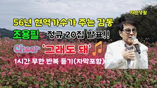 조용필 그래도 돼 56년 현역 歌王 조용필 정규 20집 신곡 발표1시간 무한 반복 듣기 amp 배우기자막 포함 [upl. by Sined]