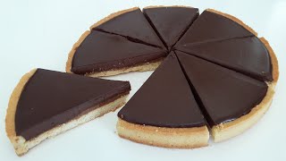 TARTE CHOCOLAT AVEC CROUSTILLANT PRALINÉ  RECETTE FACILE ET RAPIDE [upl. by Akeihsal]