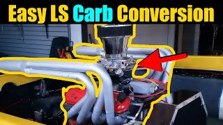 Easy Carbureted LS Swap 2023  EVERYTHING YOU NEED TO KNOW  LS Swapped Boat  Carbed LS Swap [upl. by Nnaul]