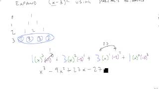 Expand Binomials using Pascals Triangle [upl. by Ssecnirp]