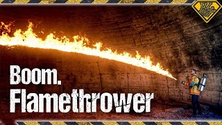 The Big Flamethrower Test 🔥We Test This Homemade Flamethrower  Is This The Best DIY Flamethrower [upl. by Fonz]