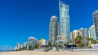 Голд Кост Австралия Вид с самого высокого небоскреба Q1 Tower SkyPoint Gold Coast Australia [upl. by Bevin]