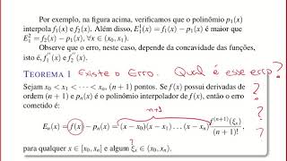 11  Interpolação Polinomial  Estudo do Erro na Interpolação [upl. by Dahlia822]