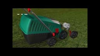 Bosch Green ALR 900 Lawn Raker amp AVR 1100 Verticutter [upl. by Wey]