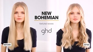 hair tutorial  textured waves  ghd wanderlust [upl. by Eoz]