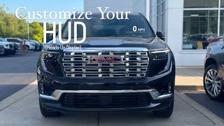 How To Customize Your HUD HeadsUp Display on Your 2024 GMC Acadia [upl. by Eixid]