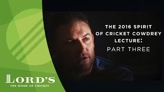 Brendon McCullum part 3  The death of Phil Hughes  2016 Cowdrey Lecture [upl. by Rohn]