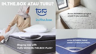 Kasur INTHEBOX atau TURU  bagusan mana ya  Review TURU Boss amp InTheBox by Cheny Amelia [upl. by Nybor248]