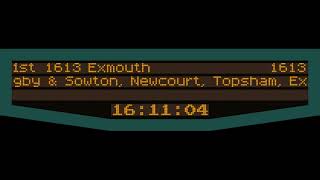 1513 GWR to Exmouth Phil sayer PIS announcement  Paignton [upl. by Asusej156]