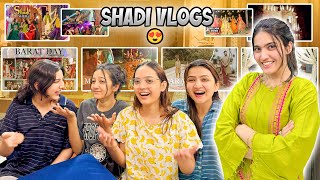 REACTING TO OUR SHADI VLOGS 😍  Hamari Funny Dance Performances 😂 [upl. by Gnut689]