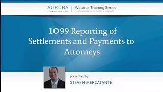 Preview  1099 Reporting of Settlements and Payments to Attorneys [upl. by Adierf526]