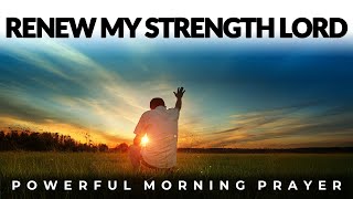 Let God Renew Your Strength Today Morning Prayer Devotional Christian Motivation [upl. by Zischke590]