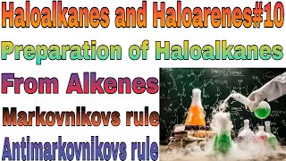 Haloalkanes and Haloarenes10 Markovnikovs and Antimarkovnikovs rule [upl. by Eecal980]