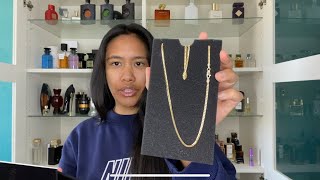 Unboxing Jaxxon 3mm Gold Cuban Link Chain 22inches [upl. by Ettelra443]