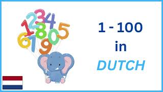 Numbers in Dutch Count from 1  100 in DutchNederlands with audio  Nummers [upl. by Noitna]