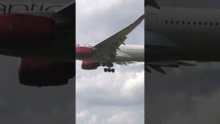 Virgin Atlantic A3501000 at London Heathrow Airport airbus airplane heathrow virginatlantic [upl. by Gilleod]