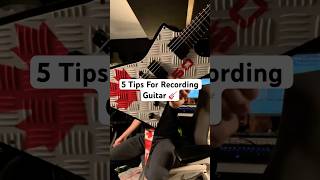 5 Guitar Recording Tips 🎸🎚️🎛️ guitar metal recording mixing [upl. by Selie]