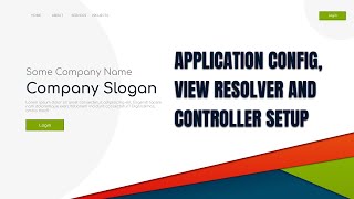 11 Custom Login Authentication with Spring MVC and Spring Boot Application Config View Resolver a [upl. by Chatav668]