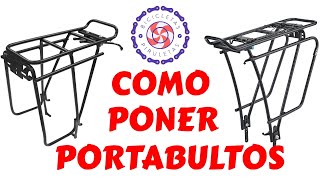 Como colocar portabultos bicicleta en 4 minutos BICICLETAS Y PIRULETAS [upl. by Kennett]