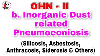 Inorganic dust related Pneumoconiosis  Silicosis Asbestosis Anthracosis Siderosis  Simplified [upl. by Haydon]