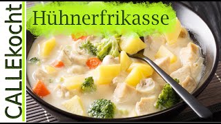 Hühnerfrikassee kochen und selber machen  Omas Rezept [upl. by Nanni]