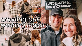 CREATING OUR WEDDING REGISTRY  favorite items picking things out in store and more [upl. by Anikram371]