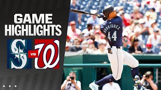 Mariners vs Nationals Game Highlights 52624  MLB Highlights [upl. by Mcmurry409]