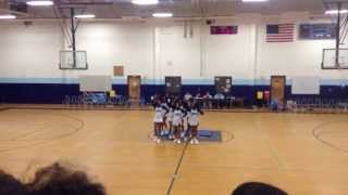 Githens Middle School Cheerleaders Halftime Performance 2414 [upl. by Ssitnerp]