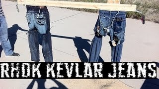 Rhok Kevlar Motorcycle Jeans vs Blue Jeans [upl. by Doubler]