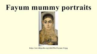 Fayum mummy portraits [upl. by Sug]