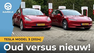 TESLA MODEL 3 2024 oud versus nieuw  REVIEW  AutoRAI TV [upl. by Mano812]