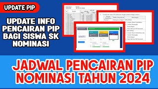 Info Terbaru ‼️ JADWAL PENCAIRAN PIP NOMINASI 2024 [upl. by Nickles]