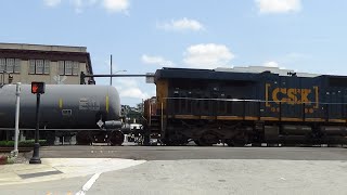 Western Avenue Railroad Crossing Rocky Mount NC [upl. by Ynotna]