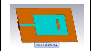 PATCH ANTENNA WITH SLOT AT 46 GHz [upl. by Nylrem]