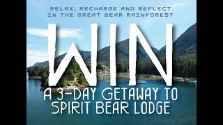 Win A 3Day Getaway to Spirit Bear Lodge in Great Bear Rainforest [upl. by Sitelc239]