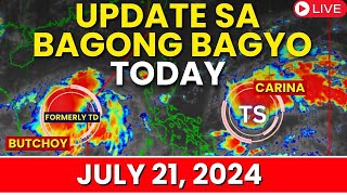 Update Sa Bagong Bagyo Today July 21 2024  Low Pressure Area in the Philippines Today Update [upl. by Anurb]