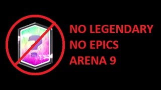 Best Arena 9 Deck Using No Legendaries or Epics  Clash Royale [upl. by Ayouqat]