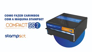 Como fazer carimbos Máquina Compact SS2 Stampset [upl. by Eila681]