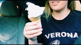 ASMR EATING SOUNDS ICE CREAM CONE  LEAVE YOUR QUESTIONS [upl. by Idmann247]